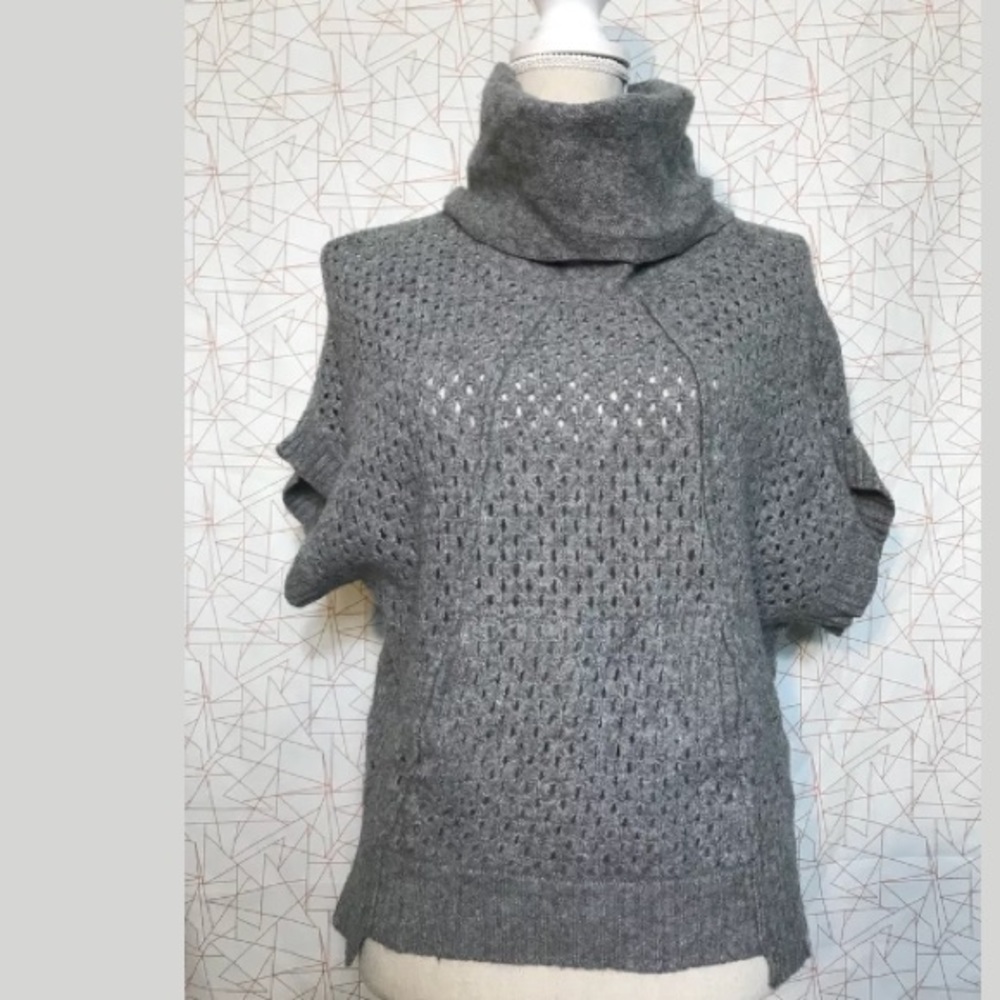 REBECCA TAYLOR Gray Lambswool Perforated